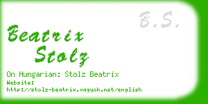 beatrix stolz business card